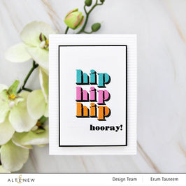 Altenew Mini Delight Mini Delight: Hooray! Stamp & Die Set