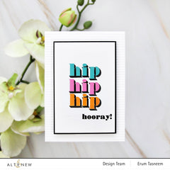 Altenew Mini Delight Mini Delight: Hooray! Stamp & Die Set