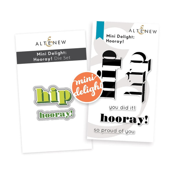 Altenew Mini Delight Mini Delight: Hooray! Stamp & Die Set