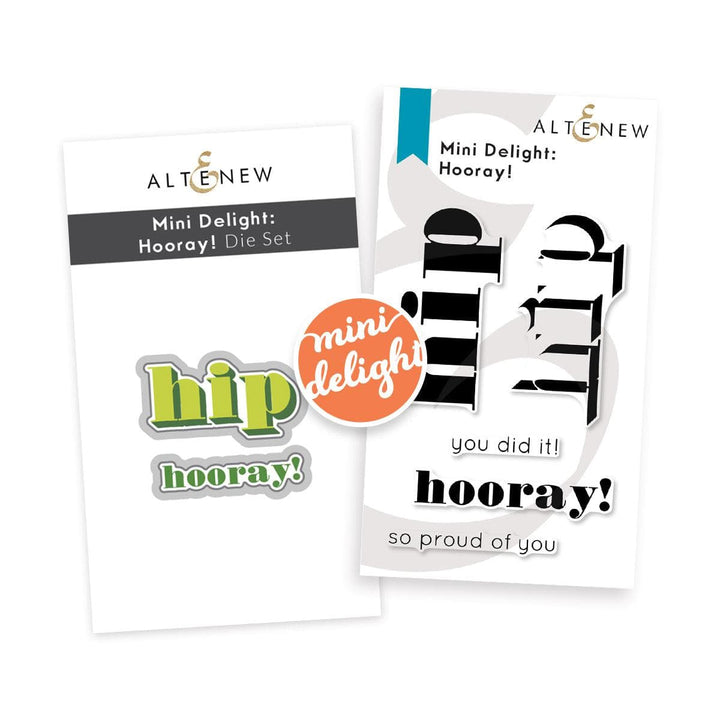 Altenew Mini Delight Mini Delight: Hooray! Stamp & Die Set
