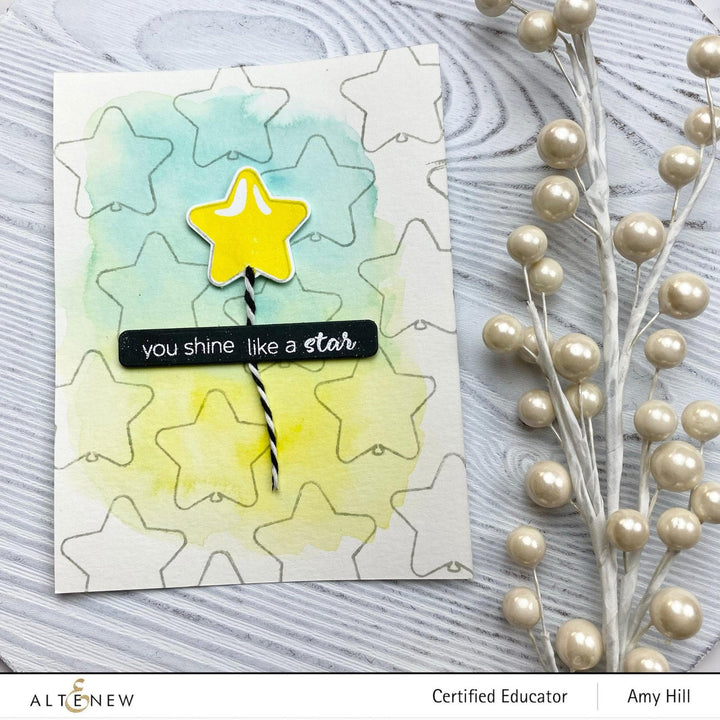 Altenew Mini Delight Mini Delight: Like a Star Stamp & Die Set