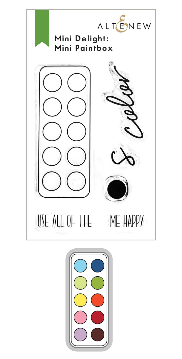 Altenew | Card Making, Scrapbooking & Paper-Crafting Supplies! Mini Delight Mini Delight: Mini Paintbox Stamp & Die Set