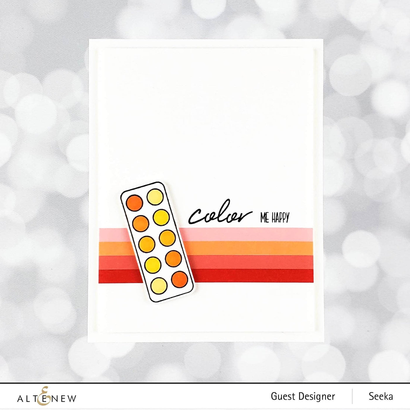 Altenew - Clear Stamps & Die bundle - Mini Delight: Mini Paintbox Stamp &  Die Set