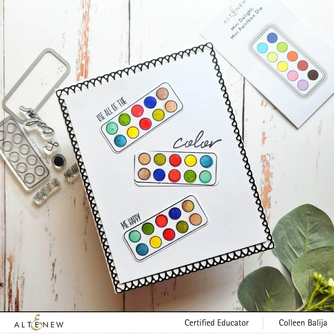 Altenew | Card Making, Scrapbooking & Paper-Crafting Supplies! Mini Delight Mini Delight: Mini Paintbox Stamp & Die Set