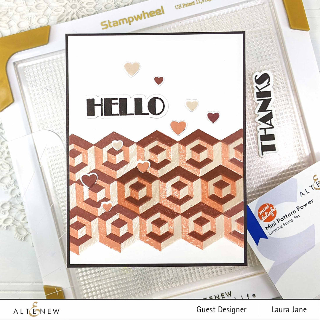 Altenew Mini Delight Mini Delight: Mini Pattern Power Stamp & Die Set