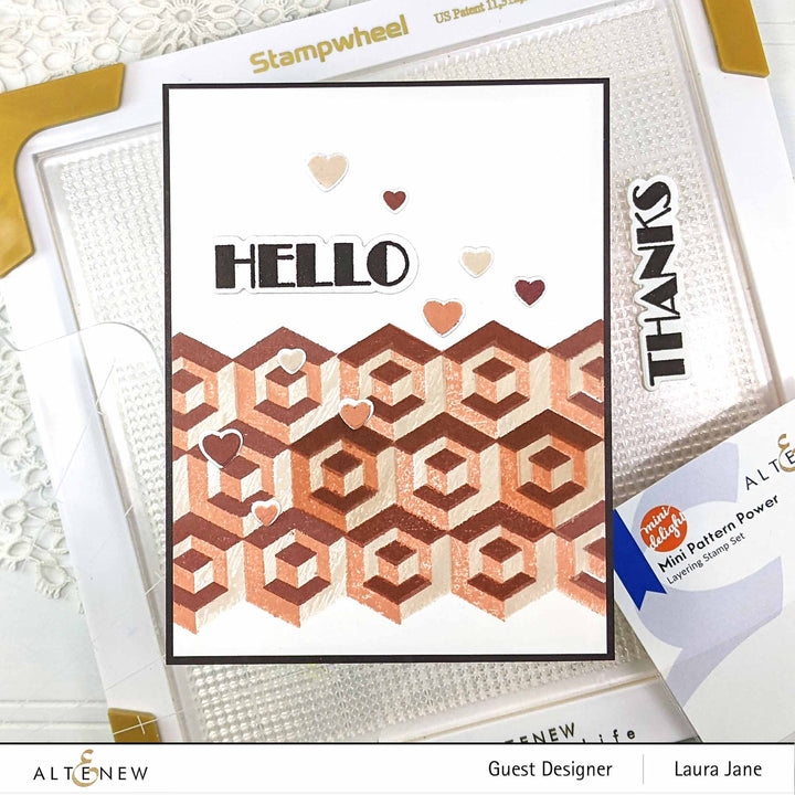 Altenew Mini Delight Mini Delight: Mini Pattern Power Stamp & Die Set