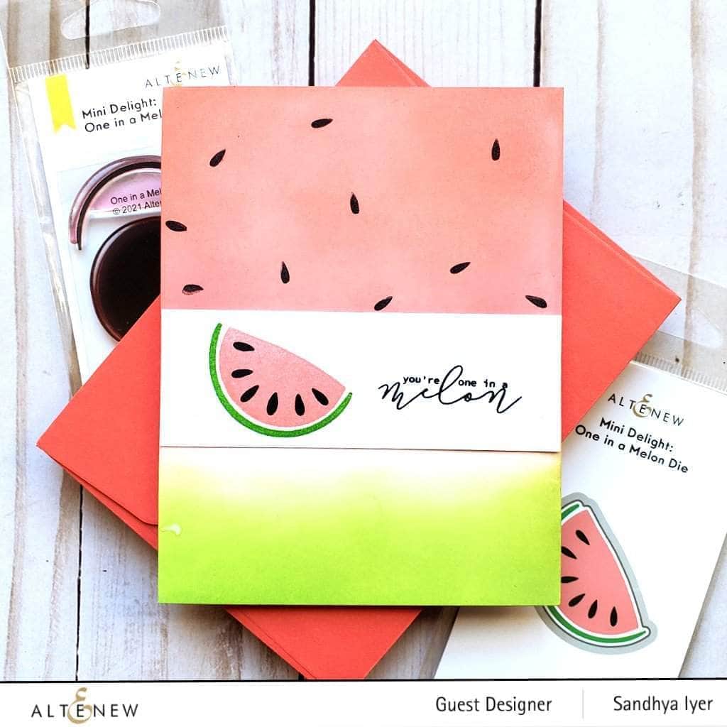 Altenew Mini Delight Mini Delight: One in a Melon Stamp & Die Set