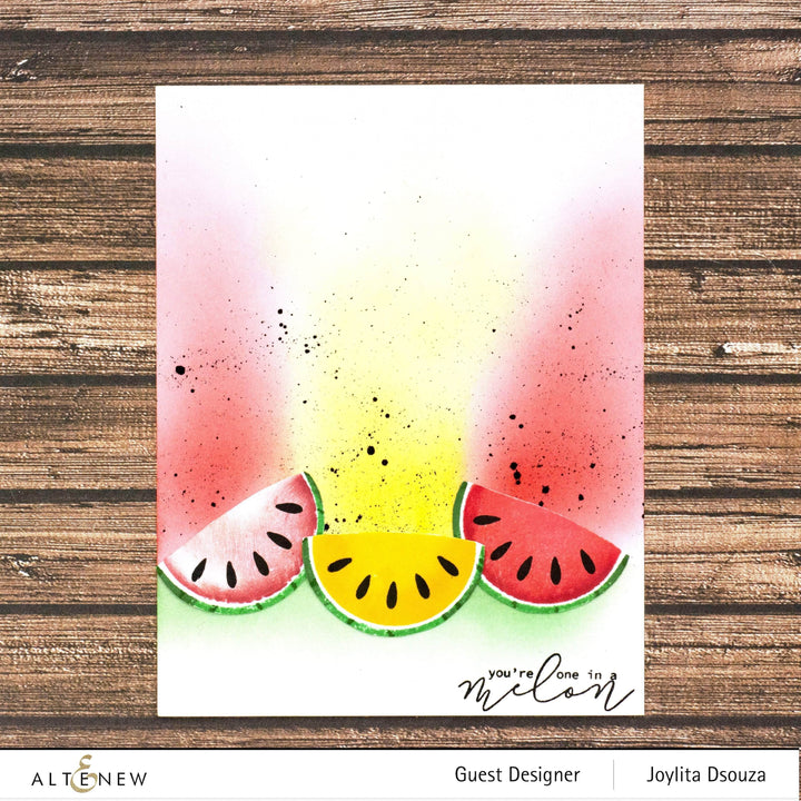 Altenew Mini Delight Mini Delight: One in a Melon Stamp & Die Set