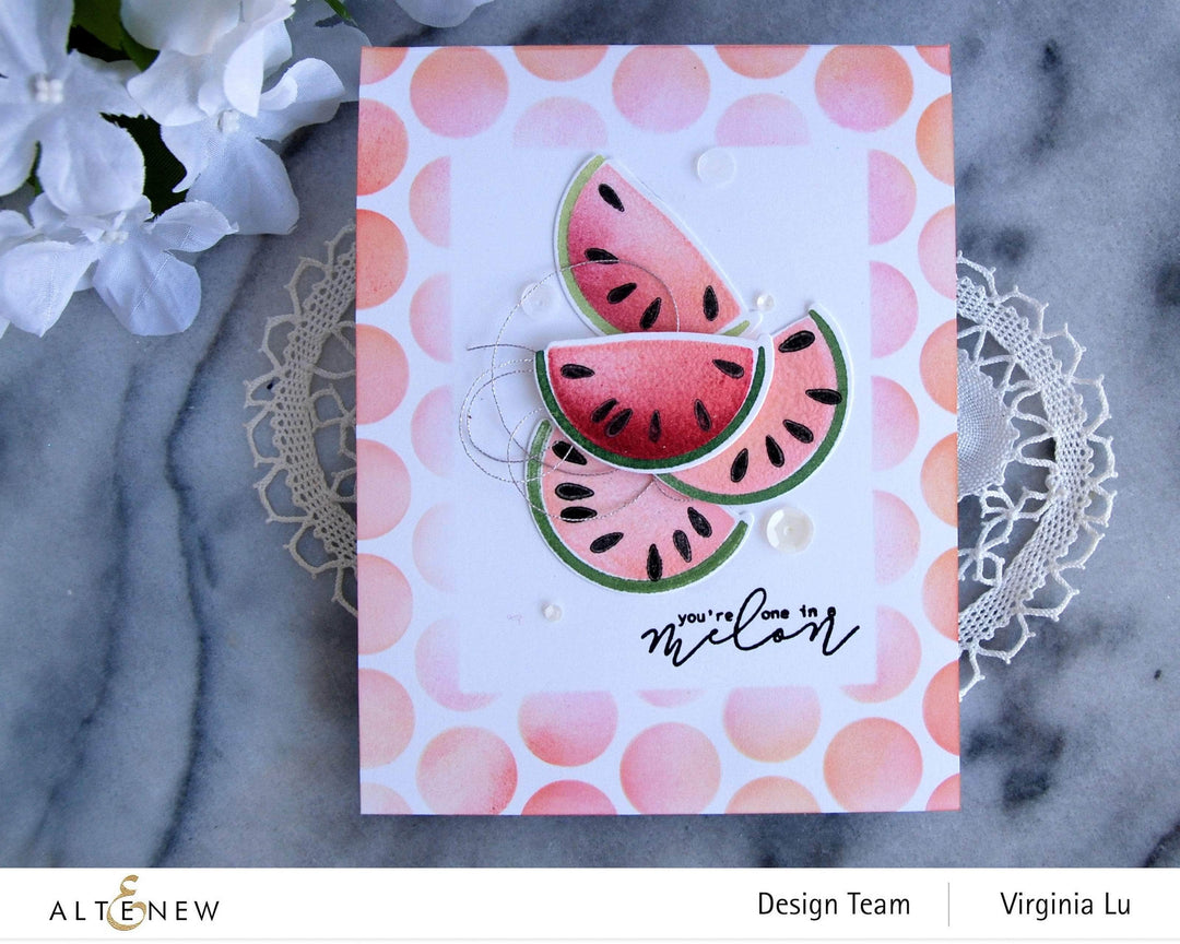 Altenew Mini Delight Mini Delight: One in a Melon Stamp & Die Set