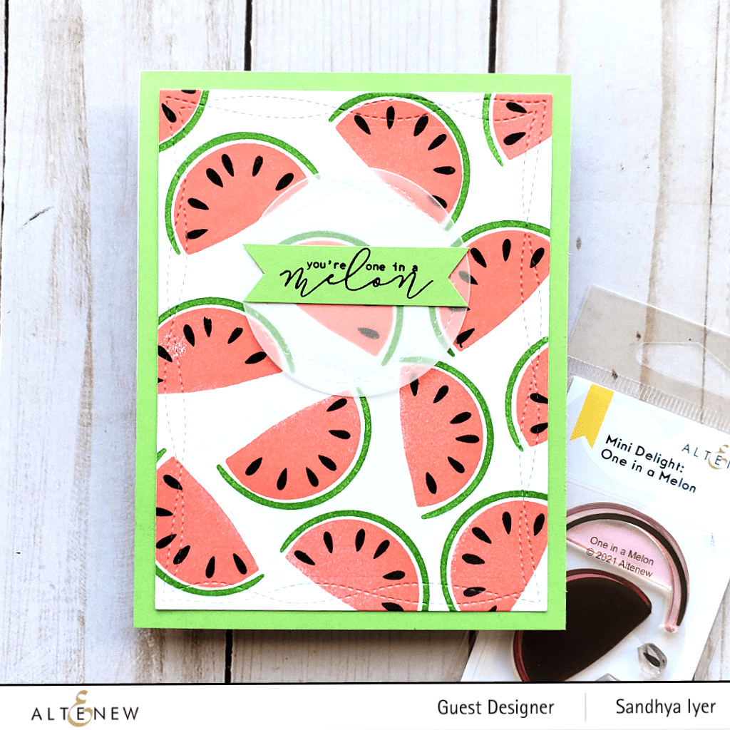Altenew Mini Delight Mini Delight: One in a Melon Stamp & Die Set