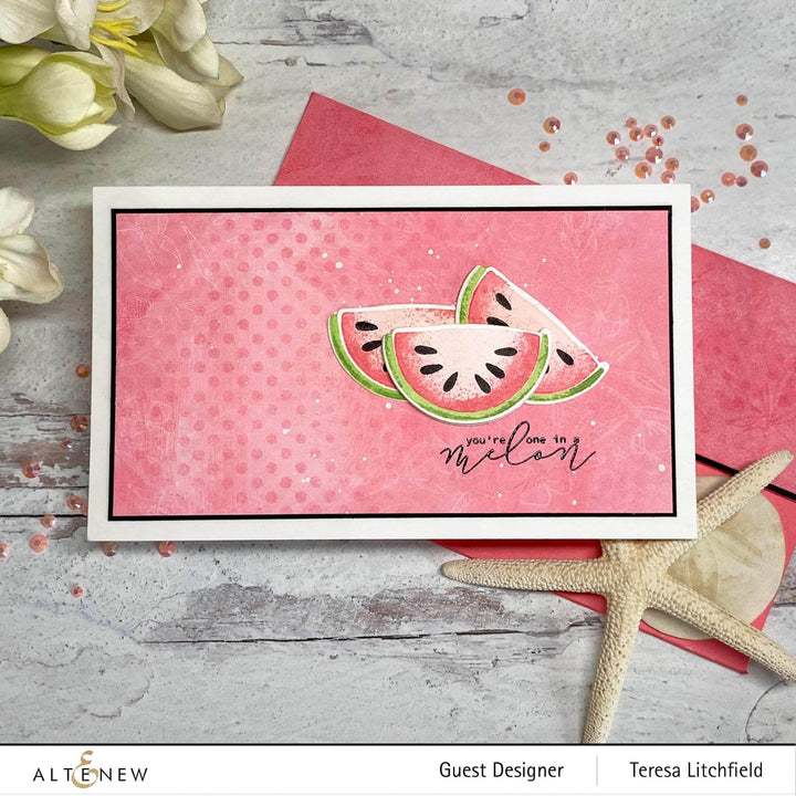 Altenew Mini Delight Mini Delight: One in a Melon Stamp & Die Set