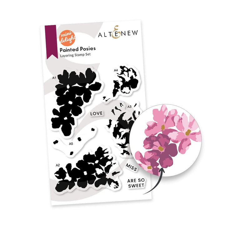 Mini Delight: Painted Posies Stamp & Die Set