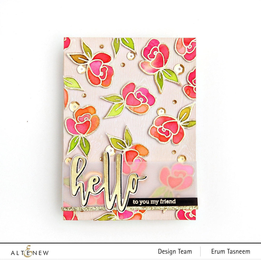 Altenew Mini Delight Mini Delight: Petite Posy Stamp & Die Set