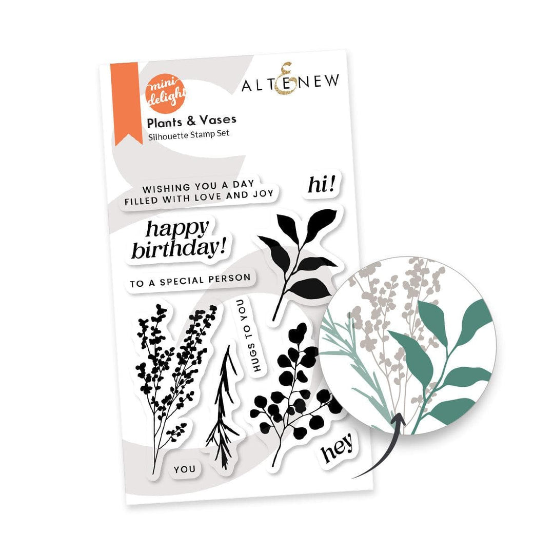 Mini Delight: Plants & Vases Stamp & Die Set
