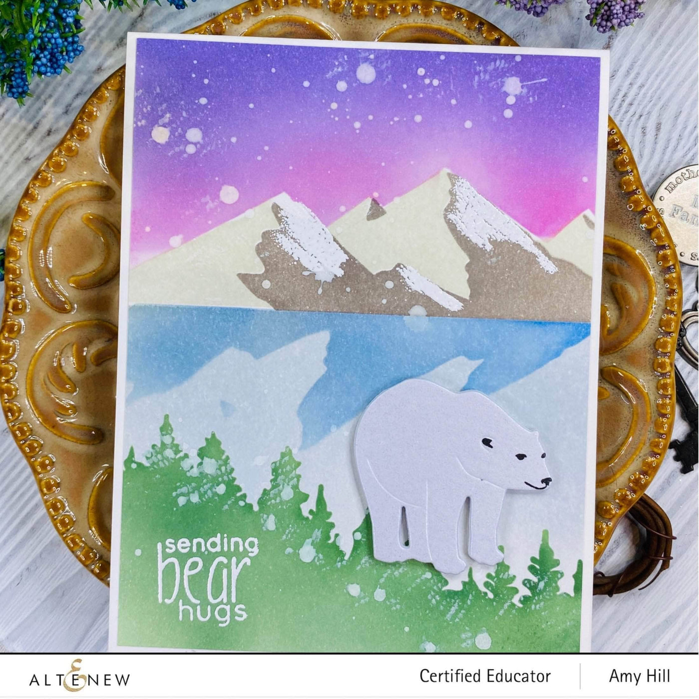 Altenew Mini Delight Mini Delight: Polar Bear Stamp & Die Set