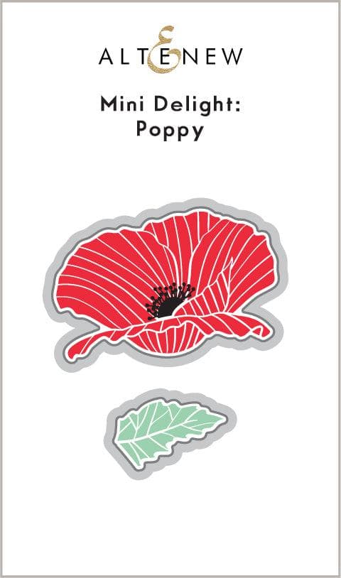 Altenew Mini Delight Mini Delight: Poppy Stamp & Die Set