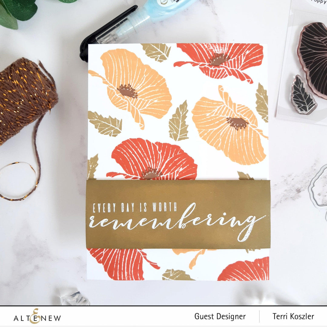 Altenew Mini Delight Mini Delight: Poppy Stamp & Die Set