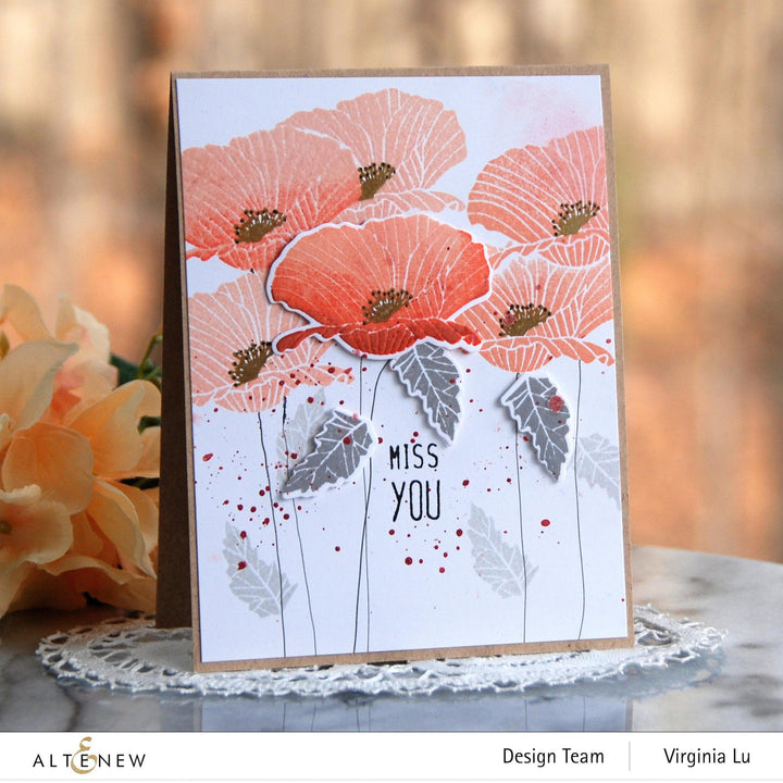 Altenew Mini Delight Mini Delight: Poppy Stamp & Die Set