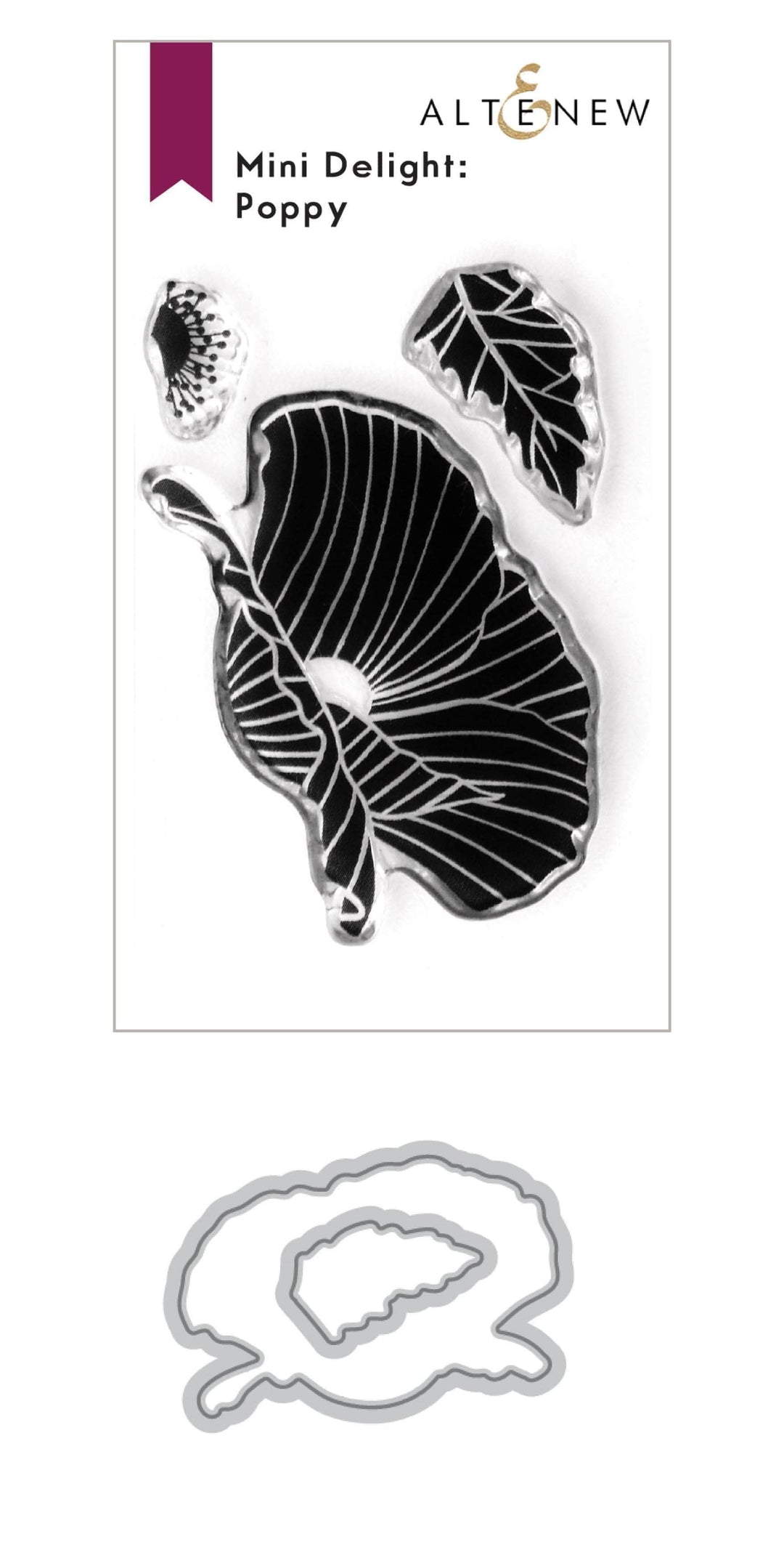 Altenew Mini Delight Mini Delight: Poppy Stamp & Die Set