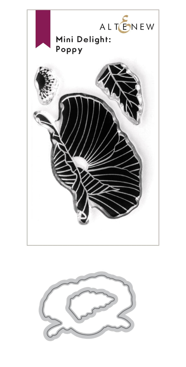 Altenew Mini Delight Mini Delight: Poppy Stamp & Die Set