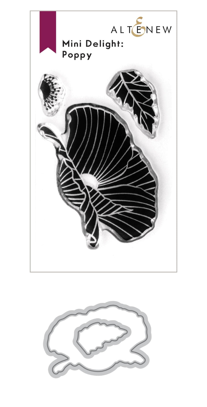 Altenew Mini Delight Mini Delight: Poppy Stamp & Die Set