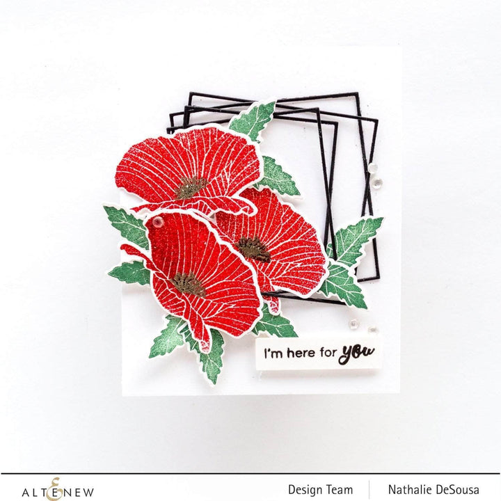 Altenew Mini Delight Mini Delight: Poppy Stamp & Die Set