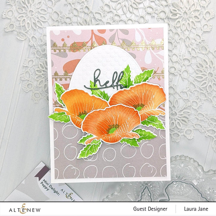 Altenew Mini Delight Mini Delight: Poppy Stamp & Die Set