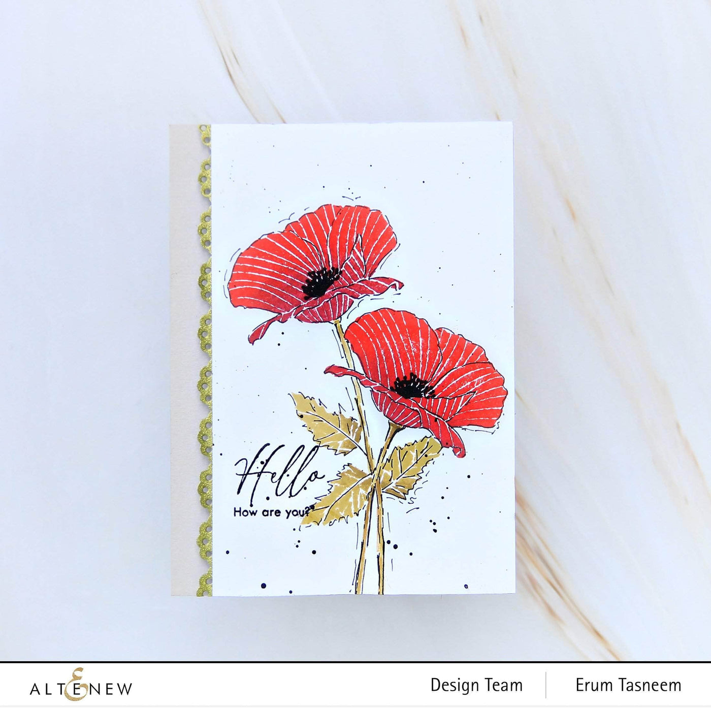 Altenew Mini Delight Mini Delight: Poppy Stamp & Die Set