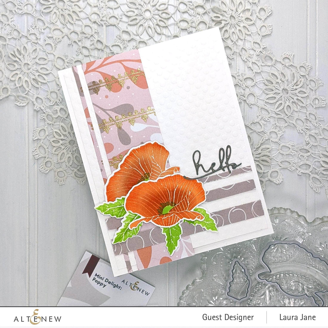 Altenew Mini Delight Mini Delight: Poppy Stamp & Die Set