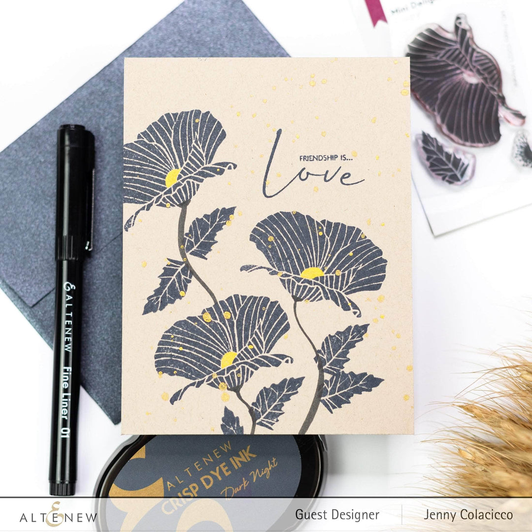 Altenew Mini Delight Mini Delight: Poppy Stamp & Die Set