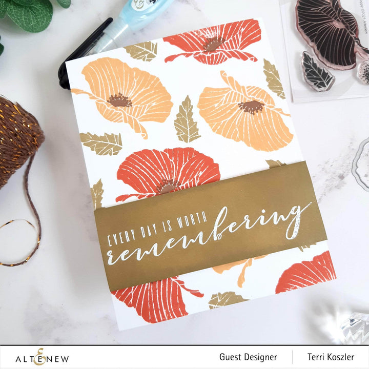 Altenew Mini Delight Mini Delight: Poppy Stamp & Die Set