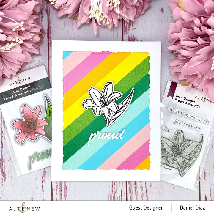 Altenew Mini Delight Mini Delight: Proud Amaryllis Stamp & Die Set