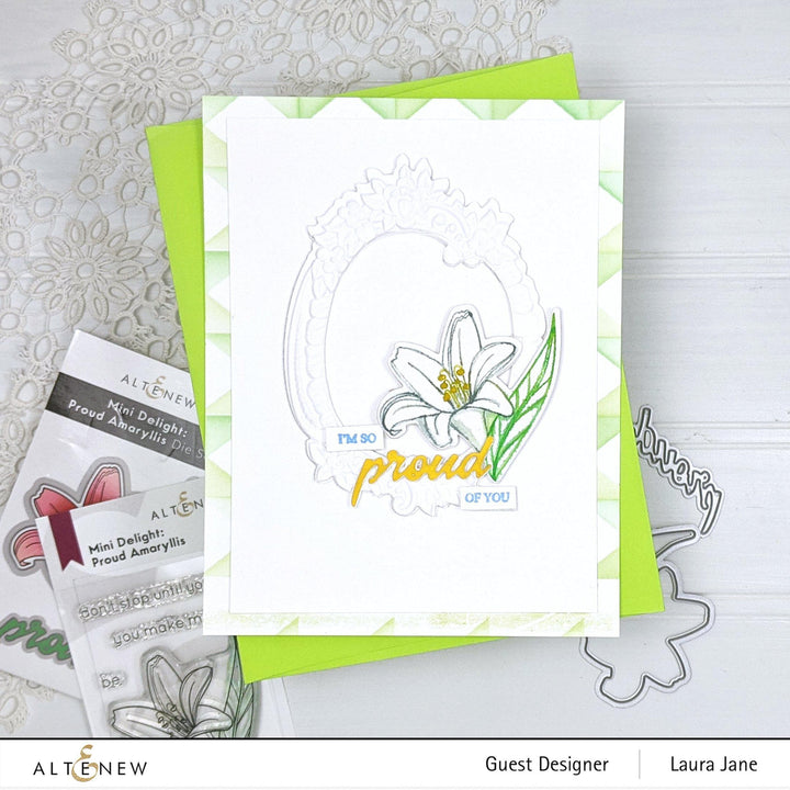 Altenew Mini Delight Mini Delight: Proud Amaryllis Stamp & Die Set