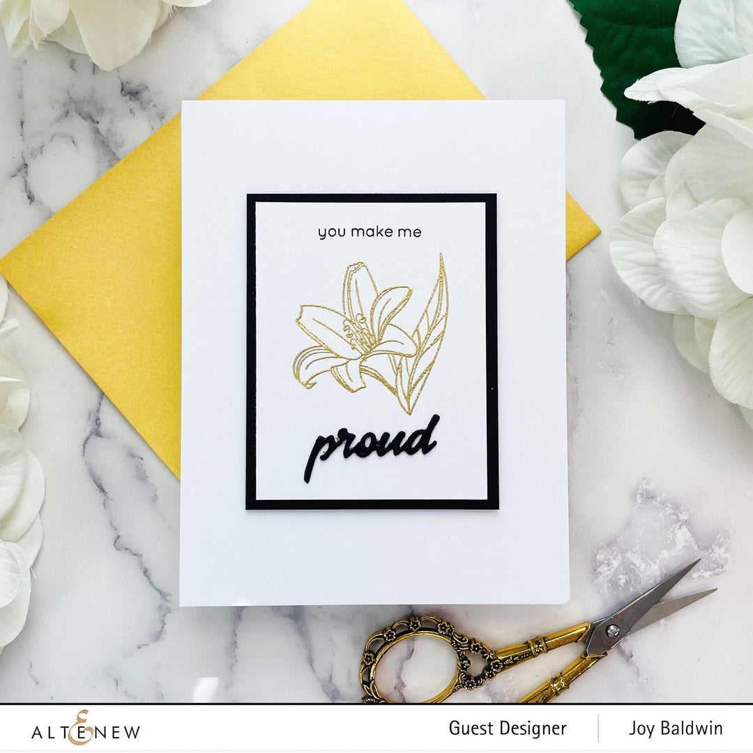 Altenew Mini Delight Mini Delight: Proud Amaryllis Stamp & Die Set