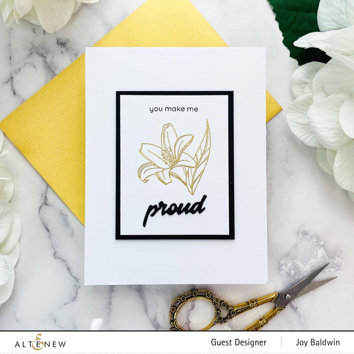 Altenew Mini Delight Mini Delight: Proud Amaryllis Stamp & Die Set