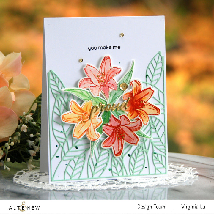 Altenew Mini Delight Mini Delight: Proud Amaryllis Stamp & Die Set
