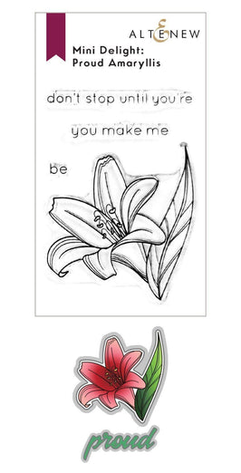Altenew Mini Delight Mini Delight: Proud Amaryllis Stamp & Die Set