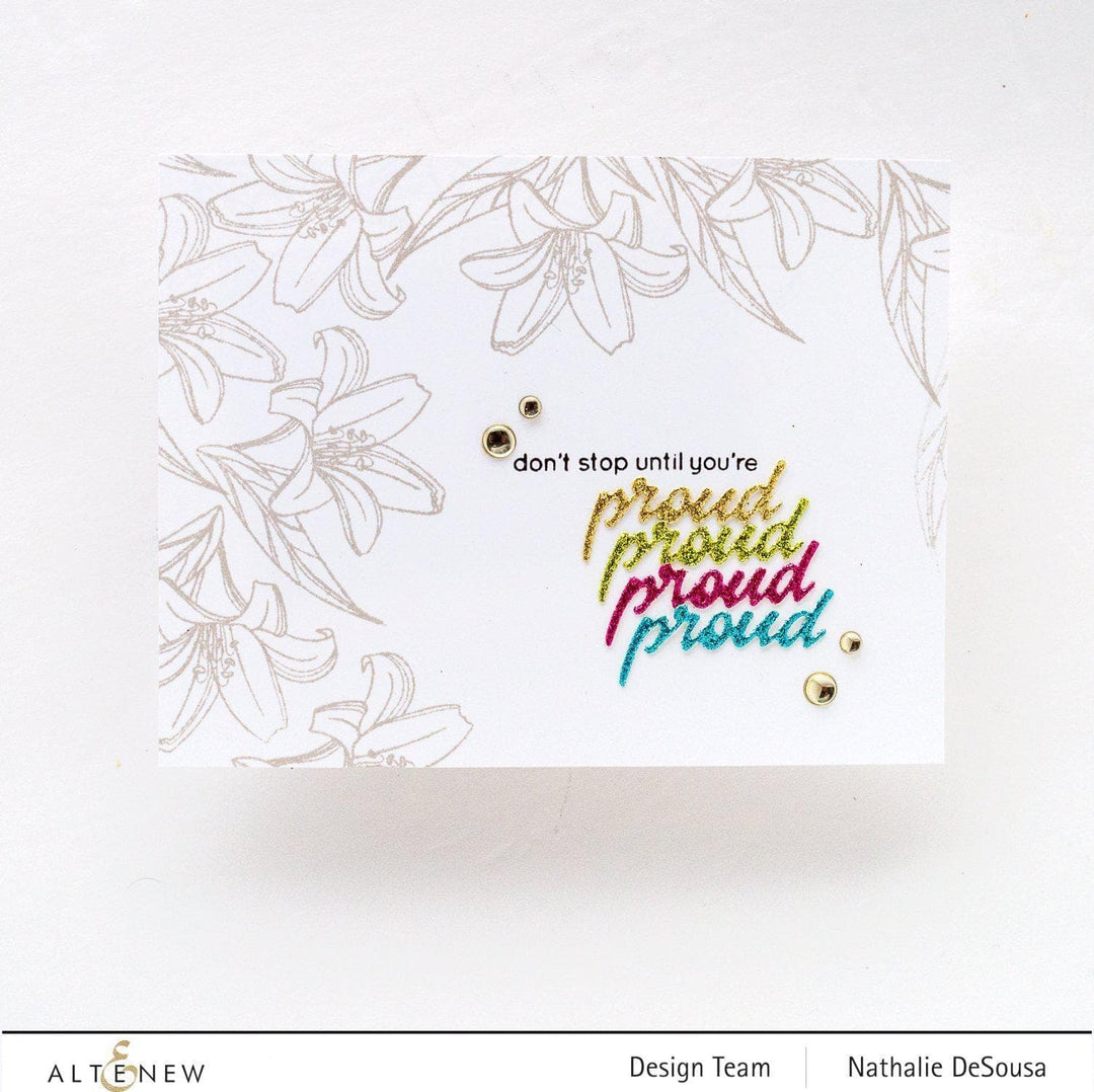Altenew Mini Delight Mini Delight: Proud Amaryllis Stamp & Die Set