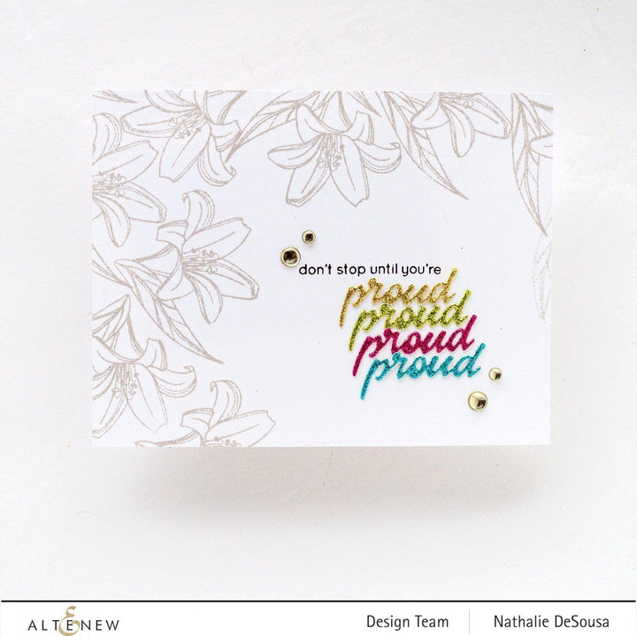 Altenew Mini Delight Mini Delight: Proud Amaryllis Stamp & Die Set