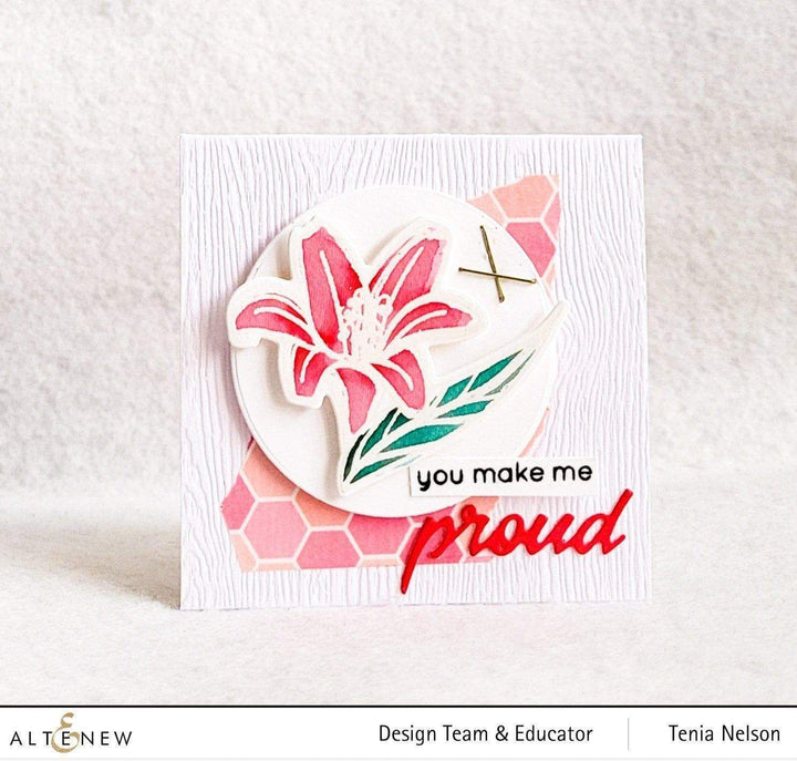 Altenew Mini Delight Mini Delight: Proud Amaryllis Stamp & Die Set