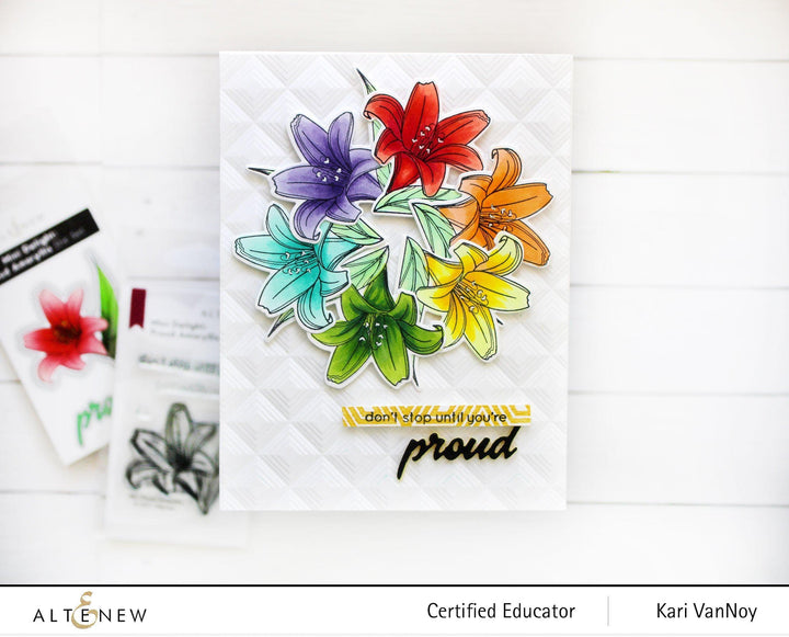 Altenew Mini Delight Mini Delight: Proud Amaryllis Stamp & Die Set