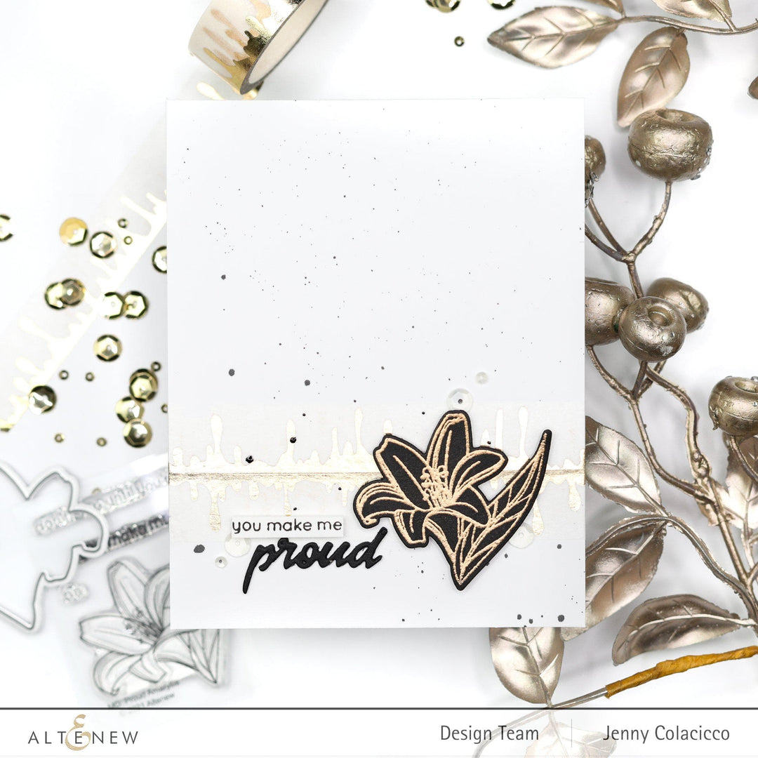 Altenew Mini Delight Mini Delight: Proud Amaryllis Stamp & Die Set