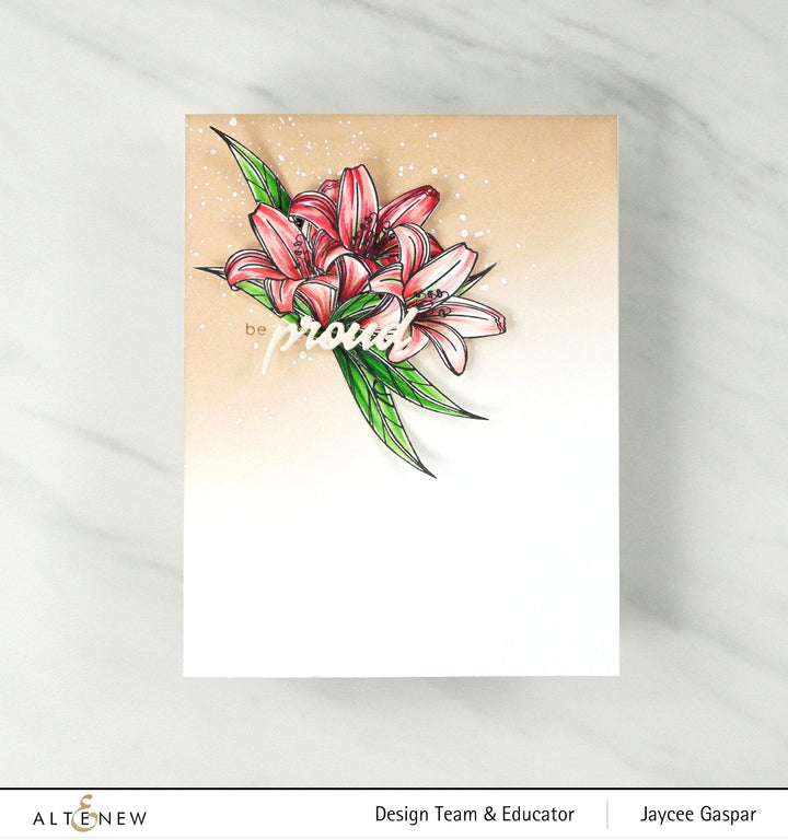 Altenew Mini Delight Mini Delight: Proud Amaryllis Stamp & Die Set
