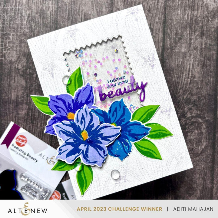 Altenew Mini Delight Mini Delight: Radiating Beauty Stamp & Die Set