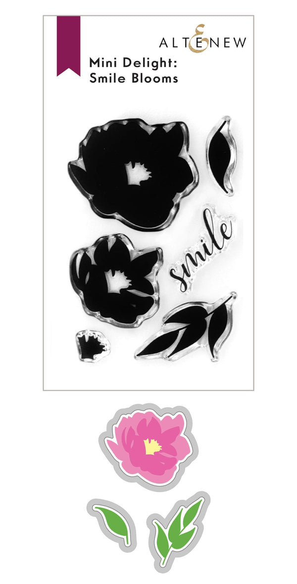 Altenew Mini Delight Mini Delight: Smile Blooms Stamp & Die Set