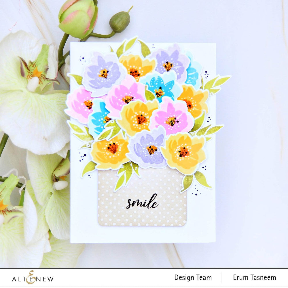 Altenew Mini Delight Mini Delight: Smile Blooms Stamp & Die Set