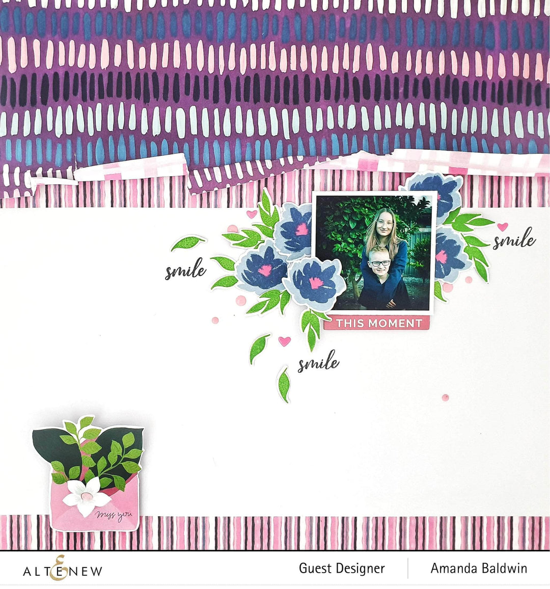 Altenew Mini Delight Mini Delight: Smile Blooms Stamp & Die Set