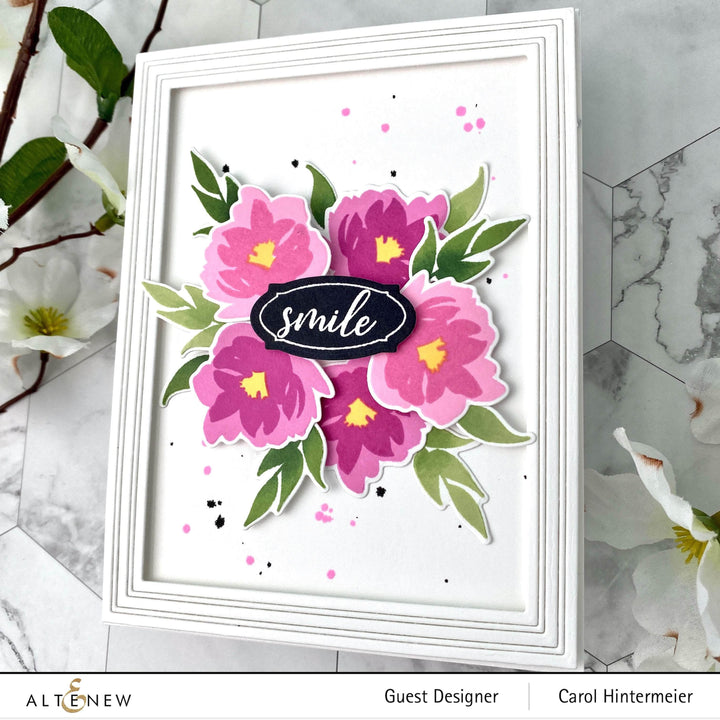 Altenew Mini Delight Mini Delight: Smile Blooms Stamp & Die Set