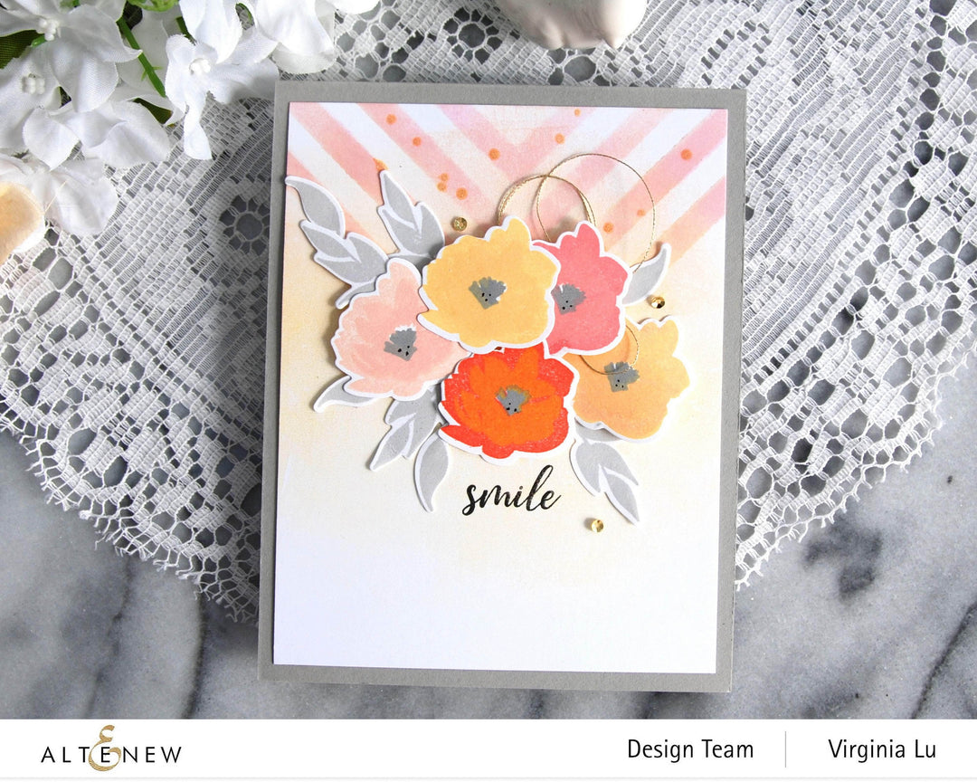 Altenew Mini Delight Mini Delight: Smile Blooms Stamp & Die Set