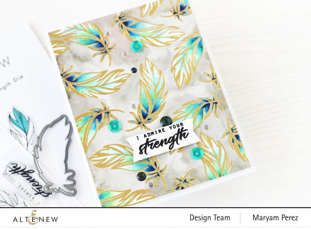 Altenew Mini Delight Mini Delight: Strength Stamp & Die Set